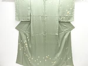 未使用品　仕立て上がり　時代人物駕籠模様刺繍訪問着